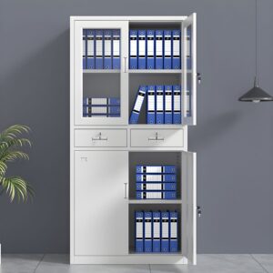 Half-glass Metal Filing Cabinet