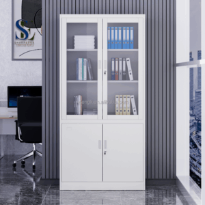 Half-glass Metal Filing Cabinet