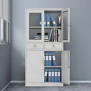 Half Glass Filing Cabinet