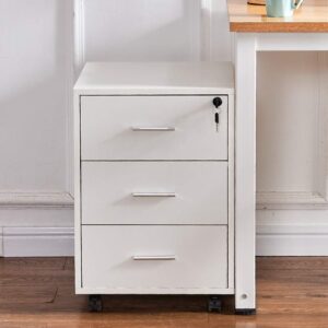 3 Drawer movable pedestal