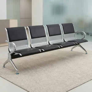 4 Link Office Reception Waiting Bench Padded